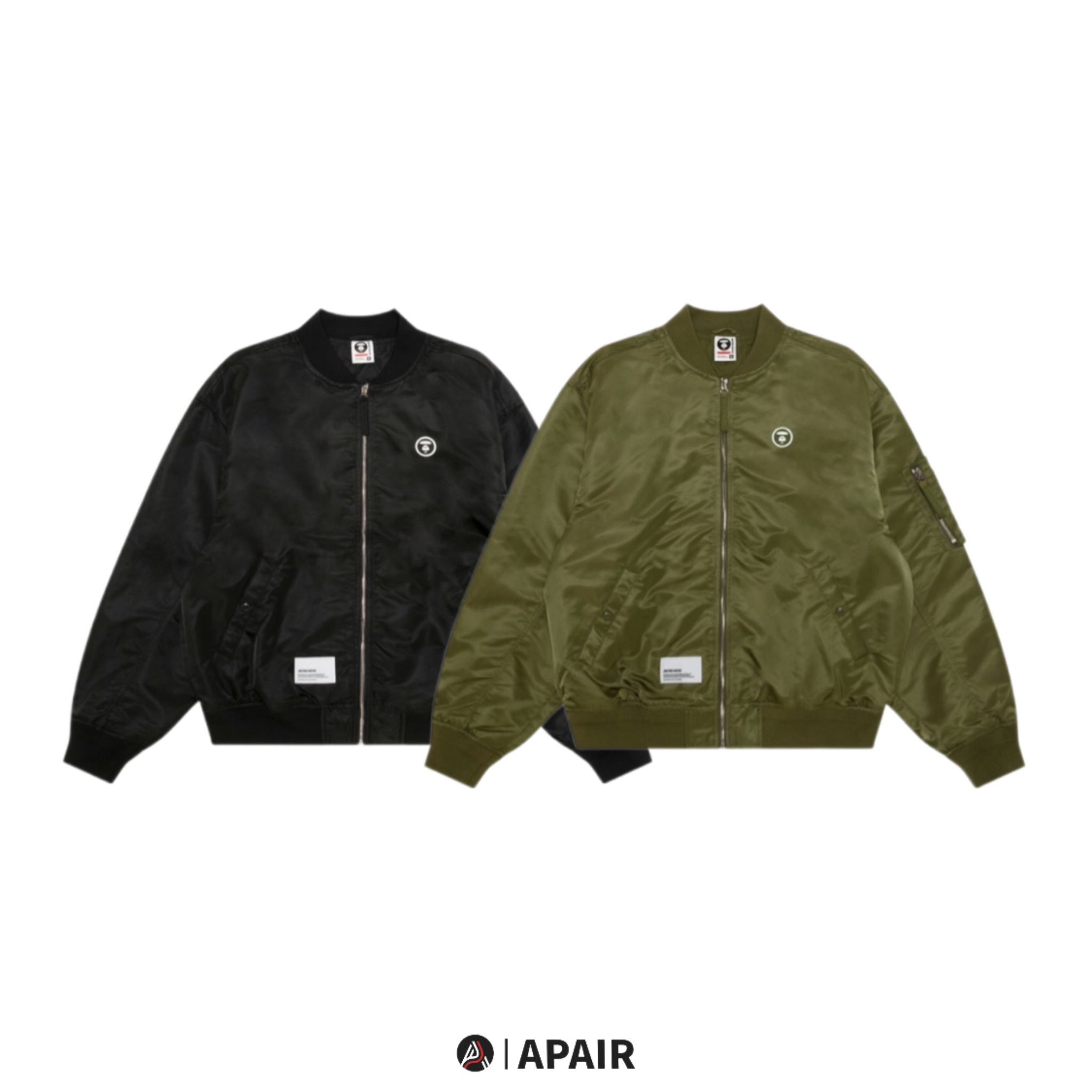 【APAIR】現貨 aape FW25 飛行外套 黑 綠 兩色 冬季新品