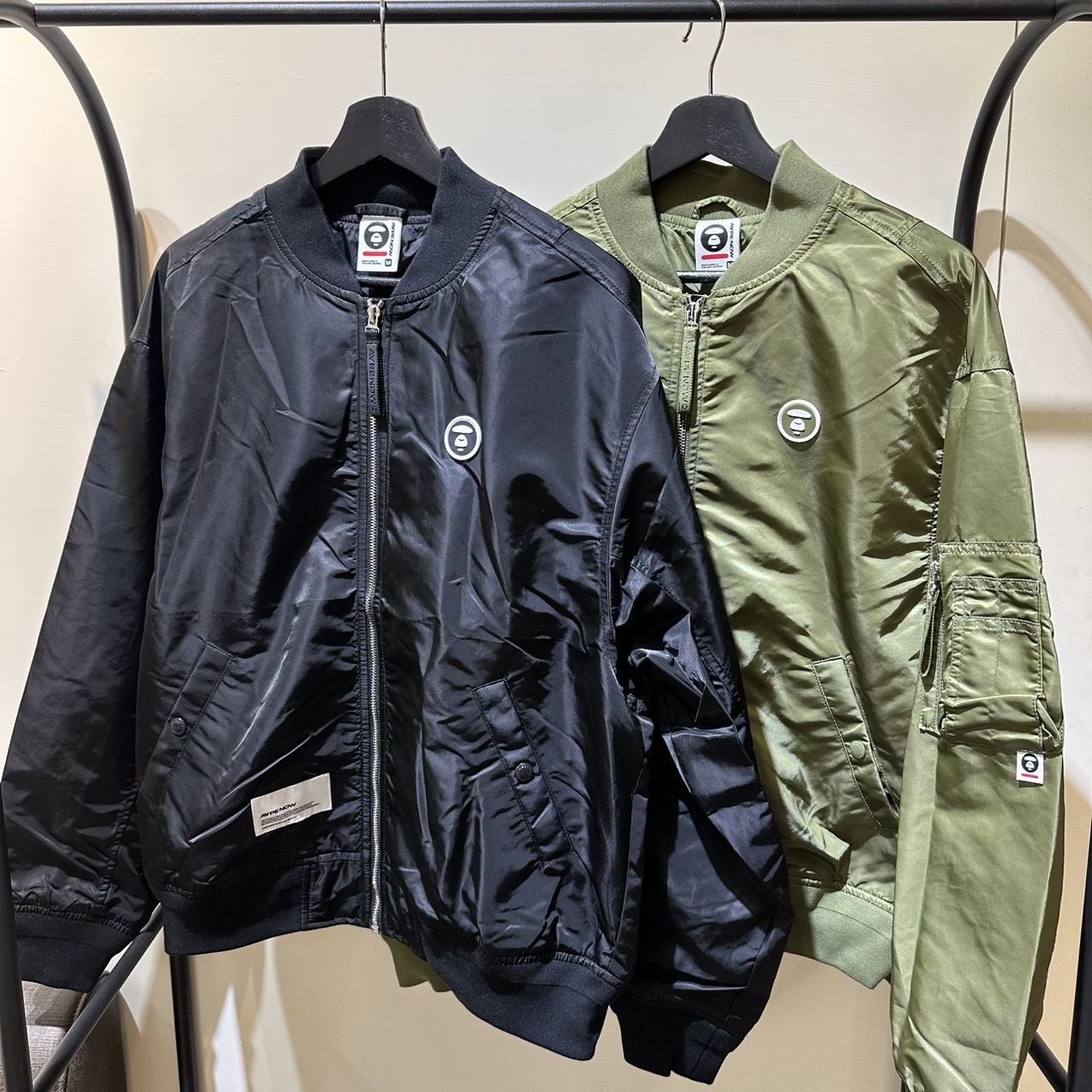 【APAIR】現貨 aape FW25 飛行外套 黑 綠 兩色 冬季新品