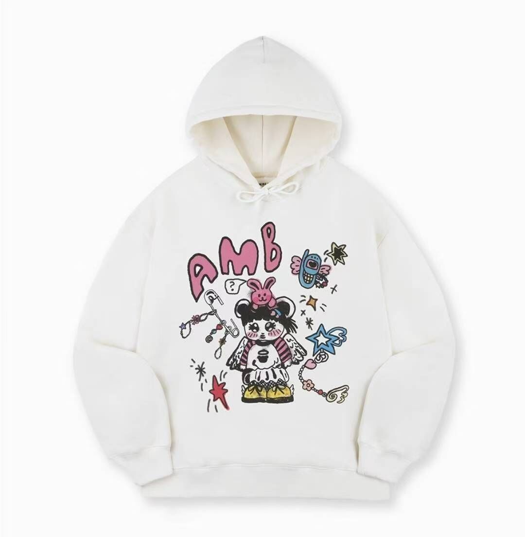 韓國代購 AMBLER 25年新款加絨連帽衛衣1021