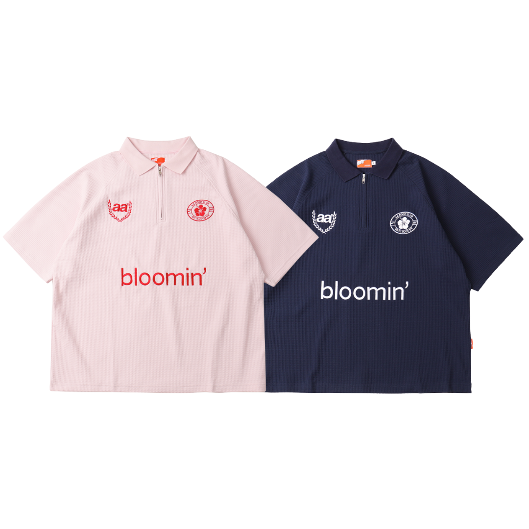 A.A Polo Waffle Knit Polo Shirt 雙徽章華夫格Polo衫 2色