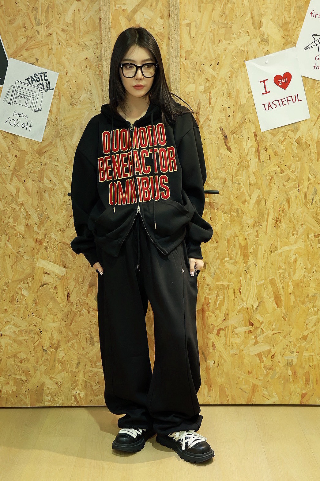 側釦 鬆緊腰圍 寬鬆 長褲 #棉褲