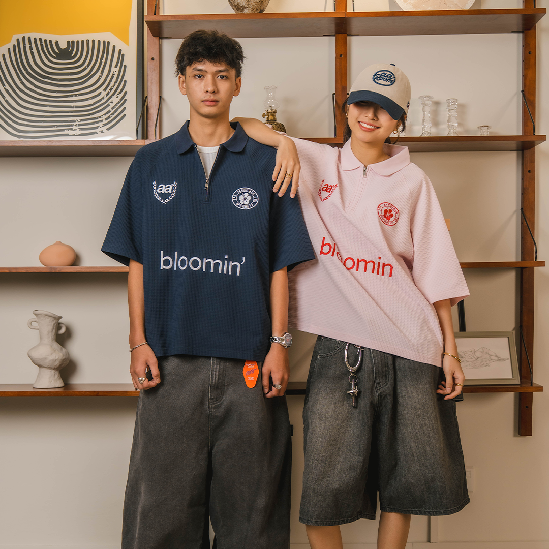 A.A Polo Waffle Knit Polo Shirt 雙徽章華夫格Polo衫 2色