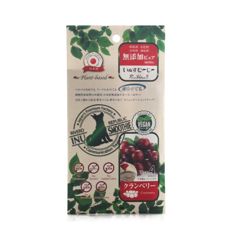 INU SMOOTHIE 無添加 PURE 蔓越莓味 冰沙 4本