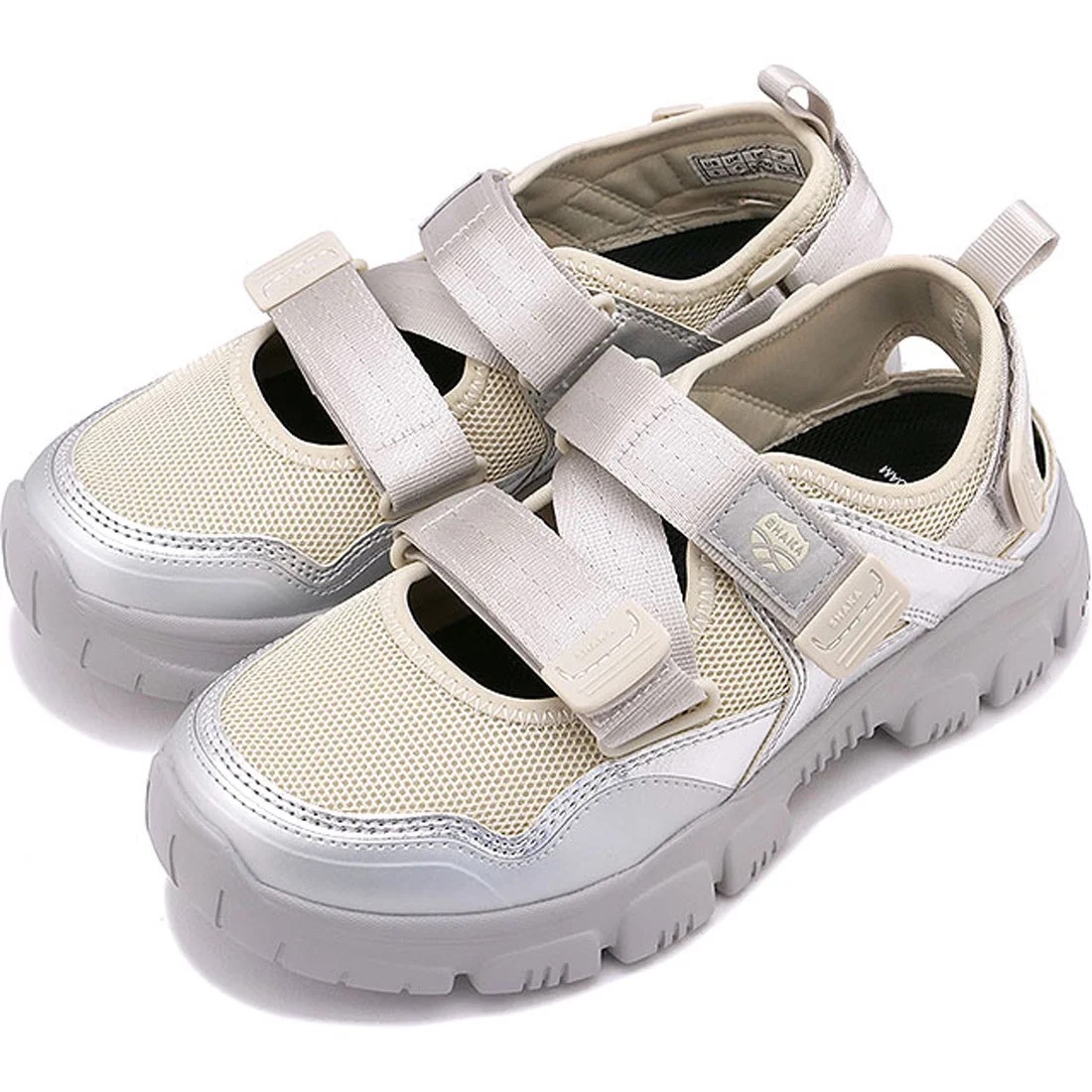SHAKA SK-217 涼鞋 銀 米白銀 增高 SLIVER/LINEN