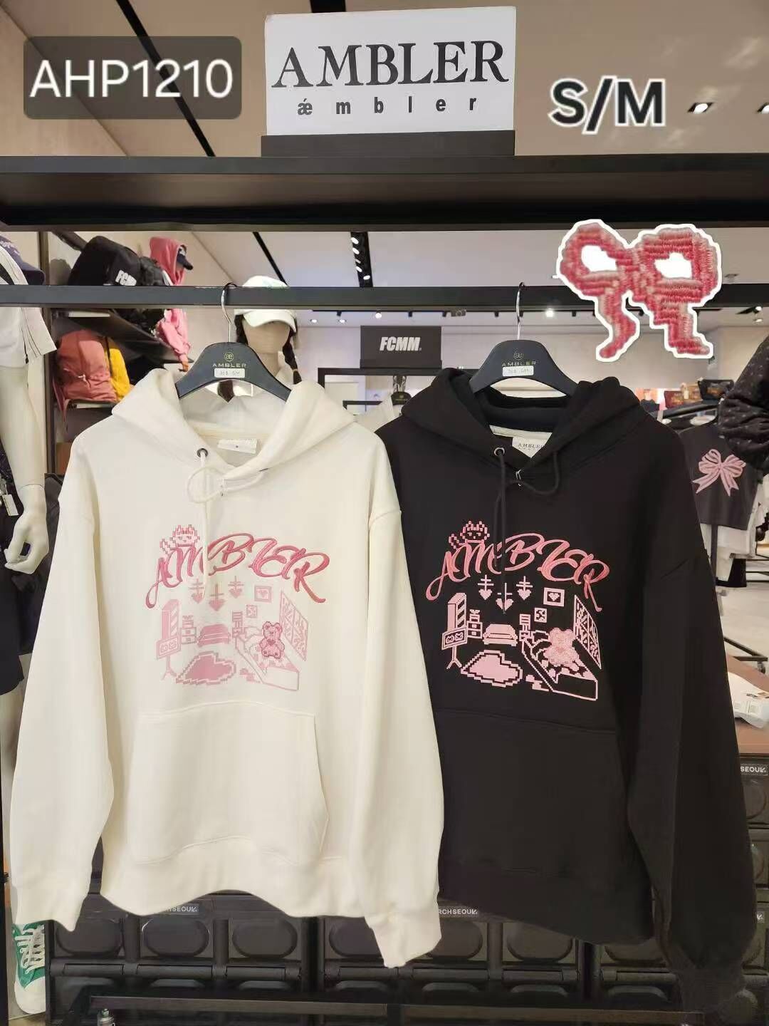 韓國代購 AMBLER 25年新款加絨連帽衛衣AHP1210