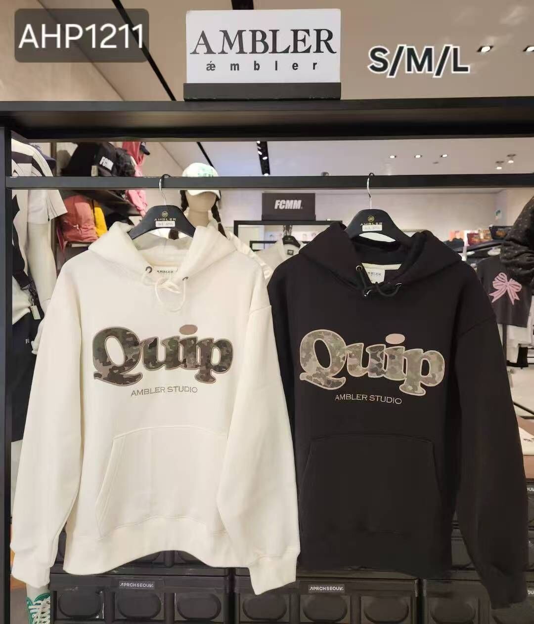 韓國代購 AMBLER 25年新款加絨連帽衛衣AHP1211