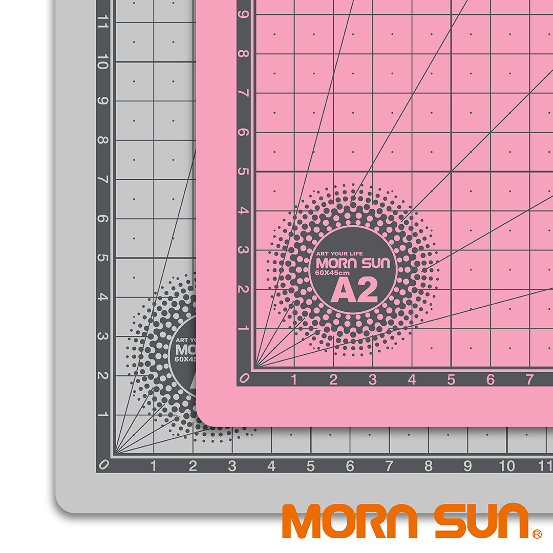 【雙色 A2拼布裁縫專用切割墊】4K墊板 自動癒合 雙色雙面 日常萬用 台灣製_MORNSUN