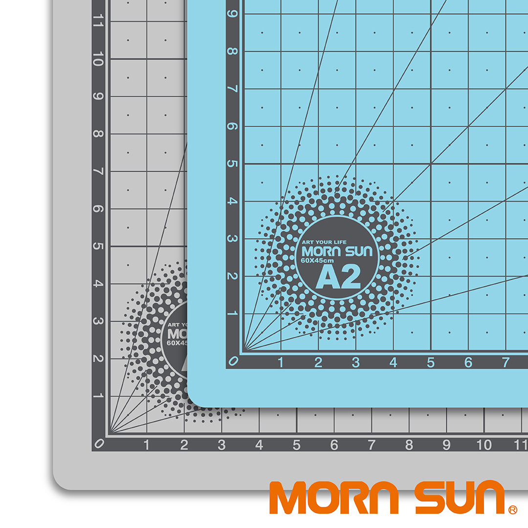【雙色 A2拼布裁縫專用切割墊】4K墊板 自動癒合 雙色雙面 日常萬用 台灣製_MORNSUN