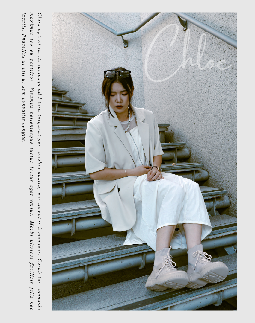 Sanly Joy 克洛伊厚底真皮短靴奶茶杏色形象照。柔和色調搭配極簡穿搭,展現高級氣質。鞋面結合真皮與彈性襪筒,5cm厚底修飾腿型比例,穿著輕盈不壓腳。無論通勤或日常穿搭皆顯得優雅自然,展現自信與舒適的完美平衡。