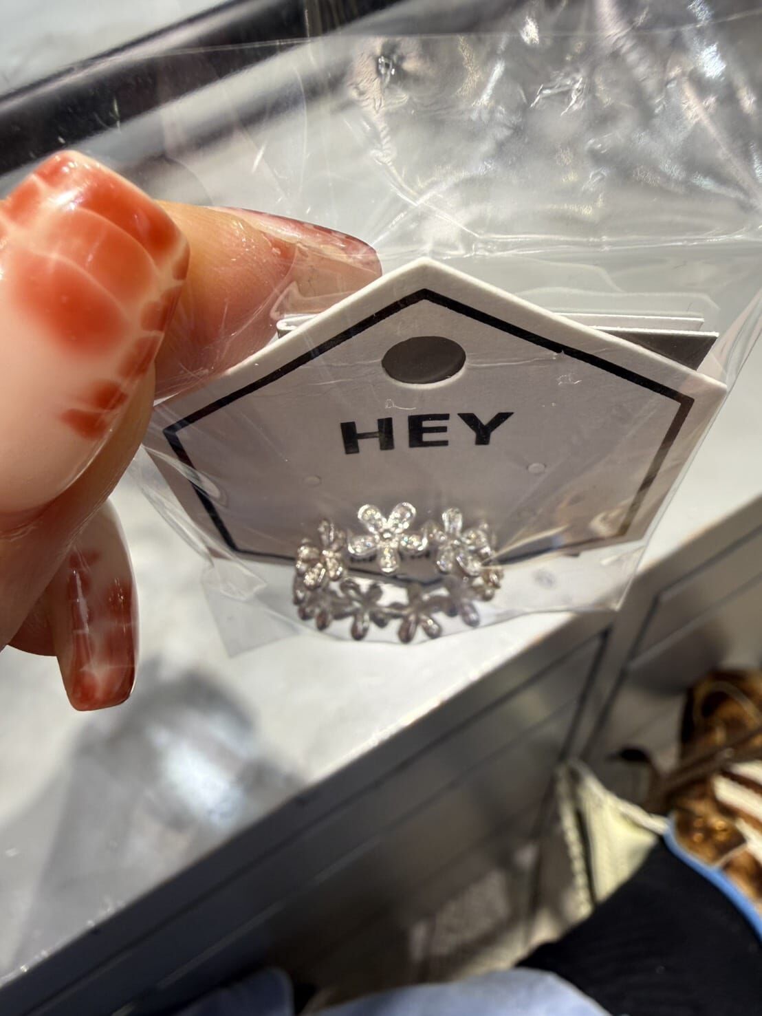 HM5151 ⚪925 滿鑽花花戒指