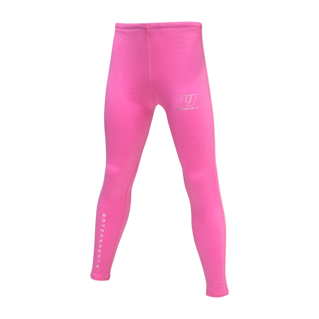 1mm 兒童四向拉伸抓毛游泳保暖褲子 - 粉紅