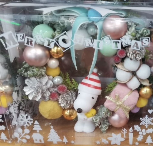 日本SNOOPY聖誕花圈 (非日本製)