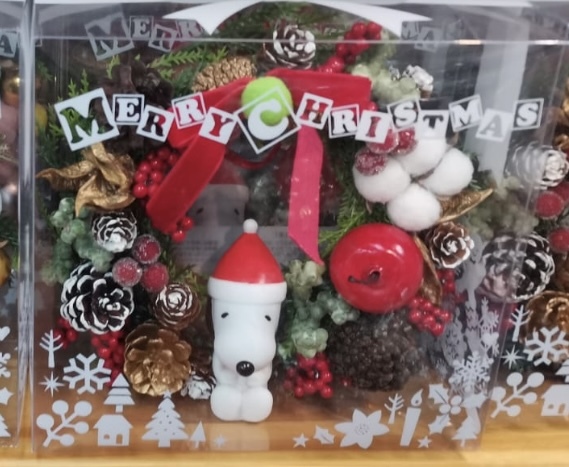 日本SNOOPY聖誕花圈 (非日本製)