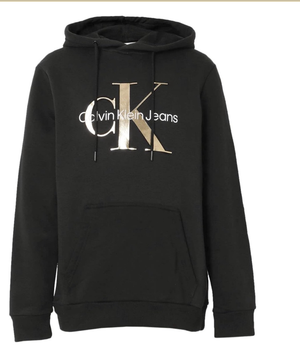 Calvin Klein CK 燙金大CK 帽T 長袖上衣