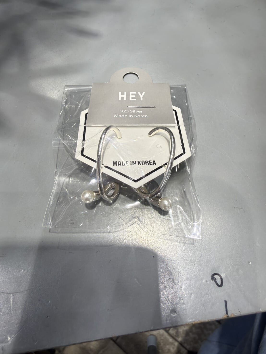 HM5158 ⚪925 設計感珍珠耳環