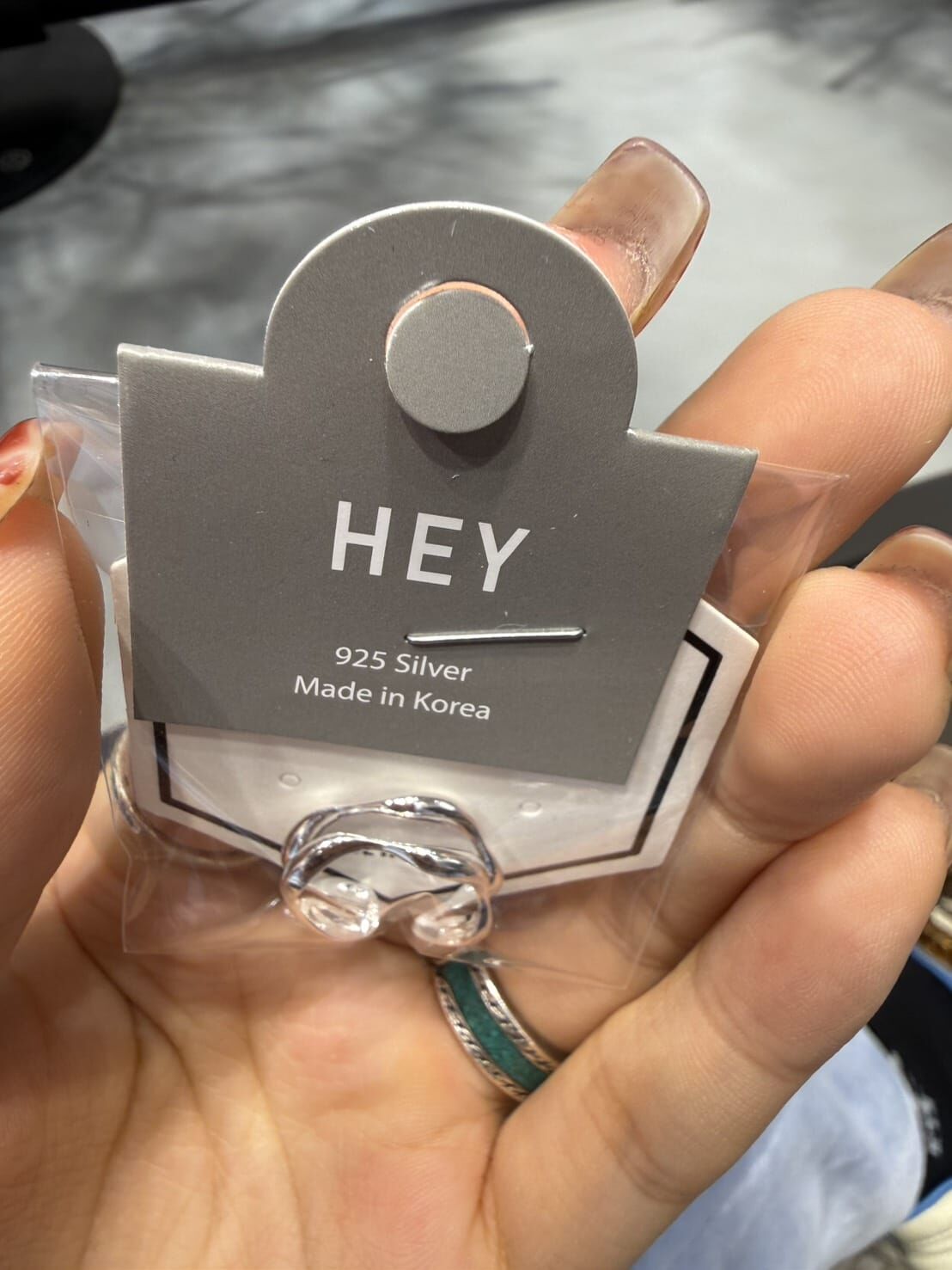 HM5162 ⚪925 波浪雙層尾戒