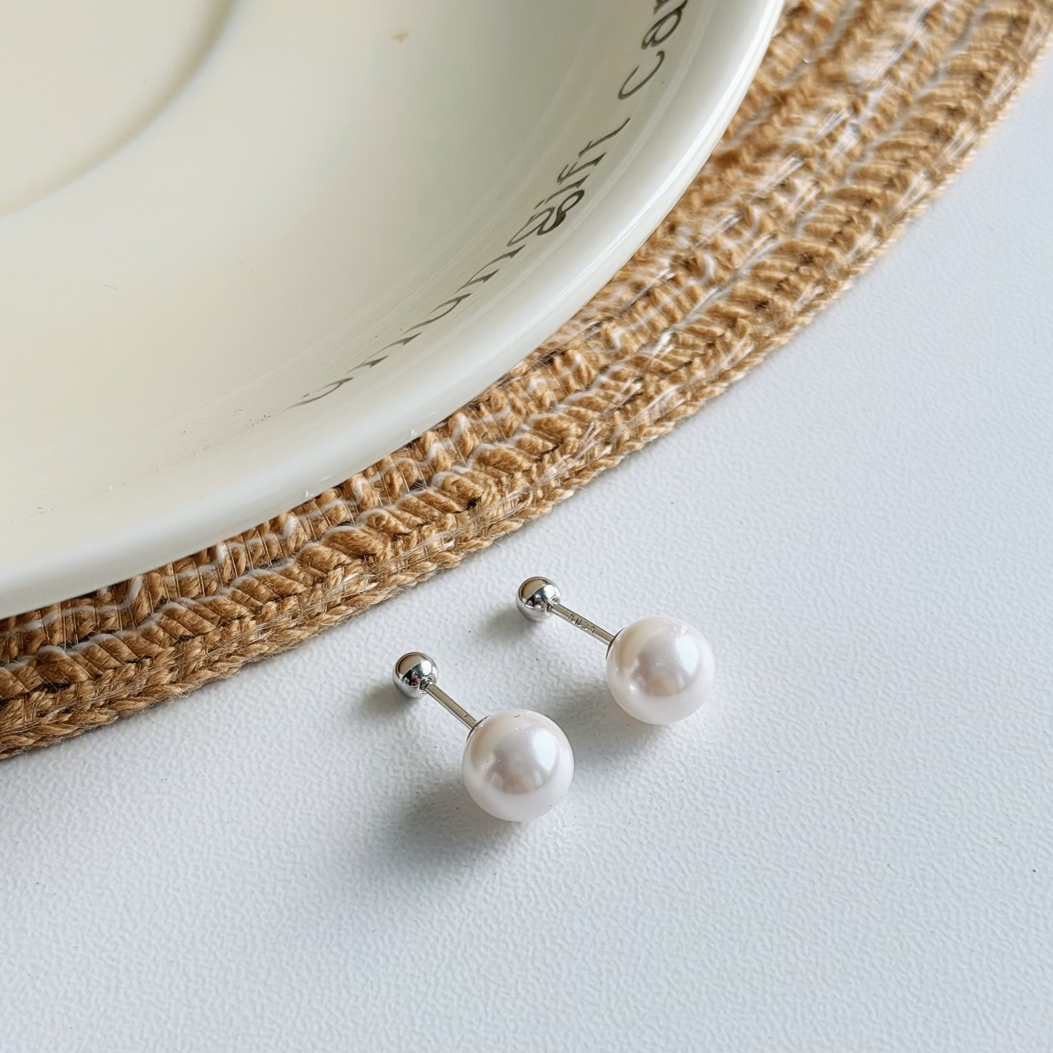 Y265珍珠純銀鎖針