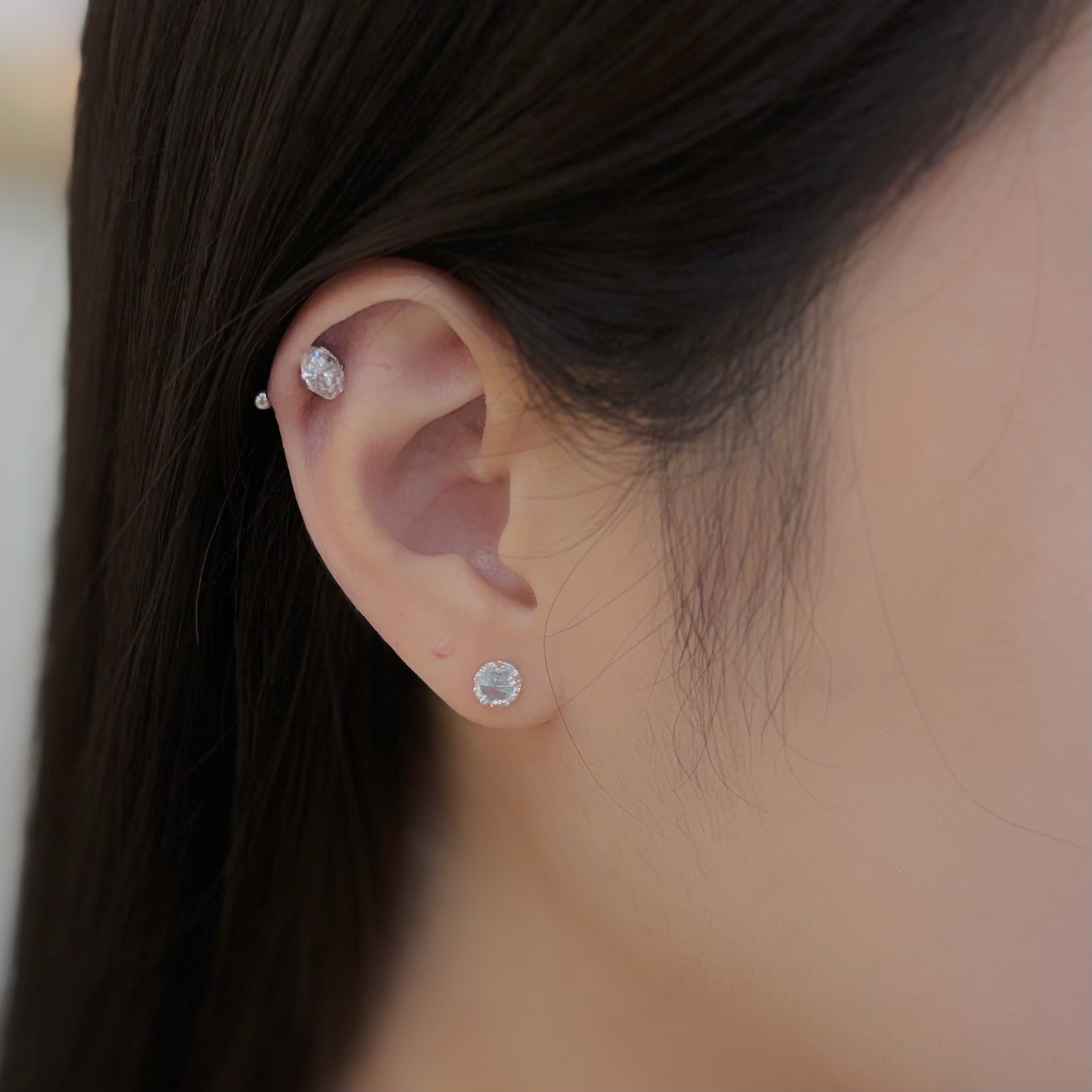 Y277框邊透光蛋白石純銀鎖針