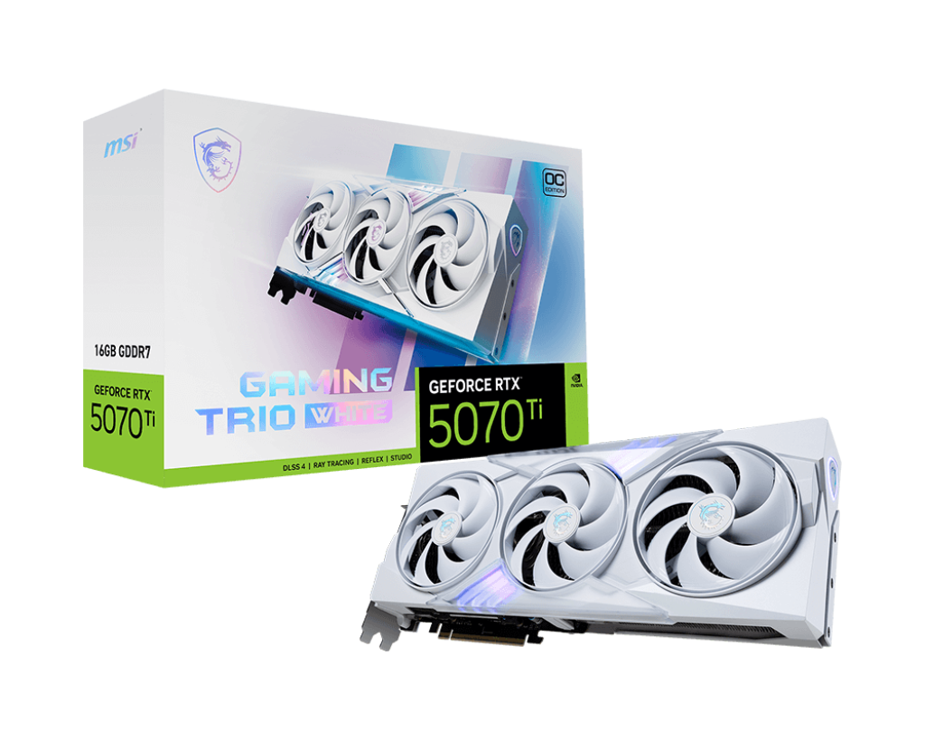 微星 RTX5070Ti 16G GAMING TRIO OC WHITE白龍