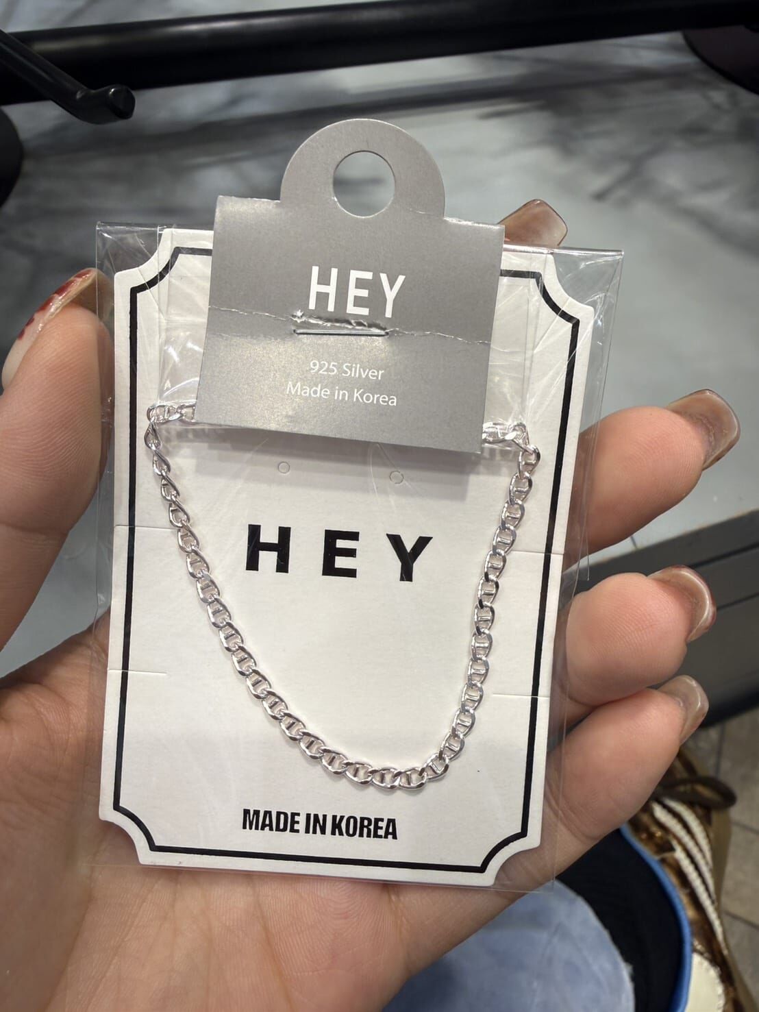 HM5167 ⚪925 豬鼻抽拉手鍊