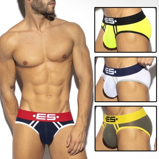 𝐄𝐒  UN493 SPORTIVE BRIEF 三角內褲 ES LOGO