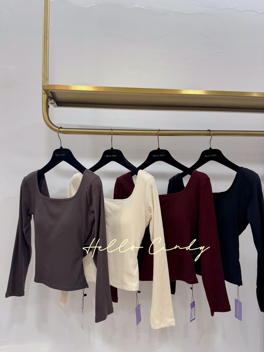 B10112 Cindy自留款交叉小露背微性感Bra長袖上衣