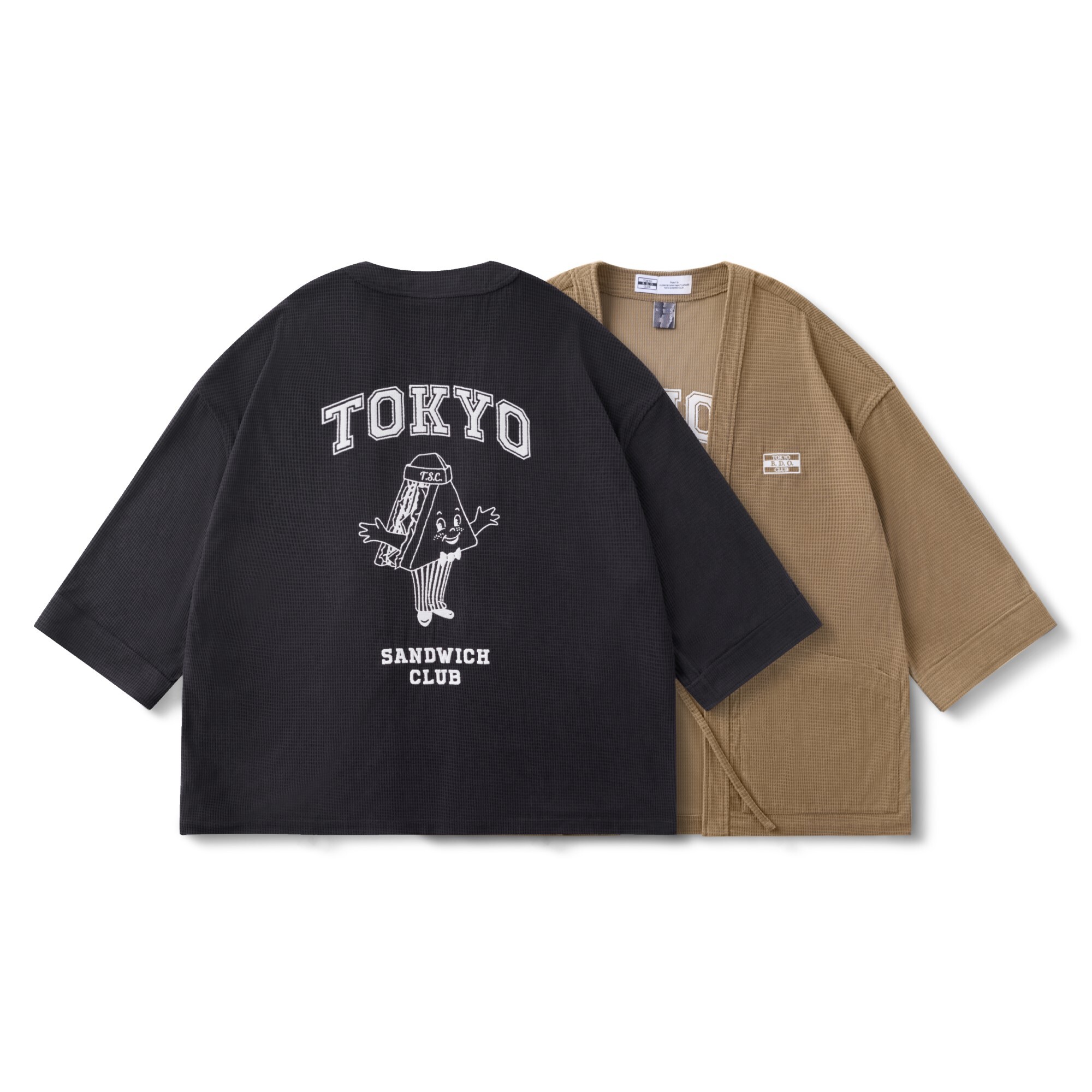 FILTER017® X oqLiq® X TOKYO SANDWICH CLUB 三明治吉祥物燈芯絨野良罩衫