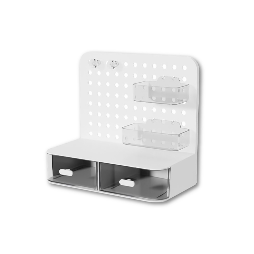 洞洞板桌面收納盒