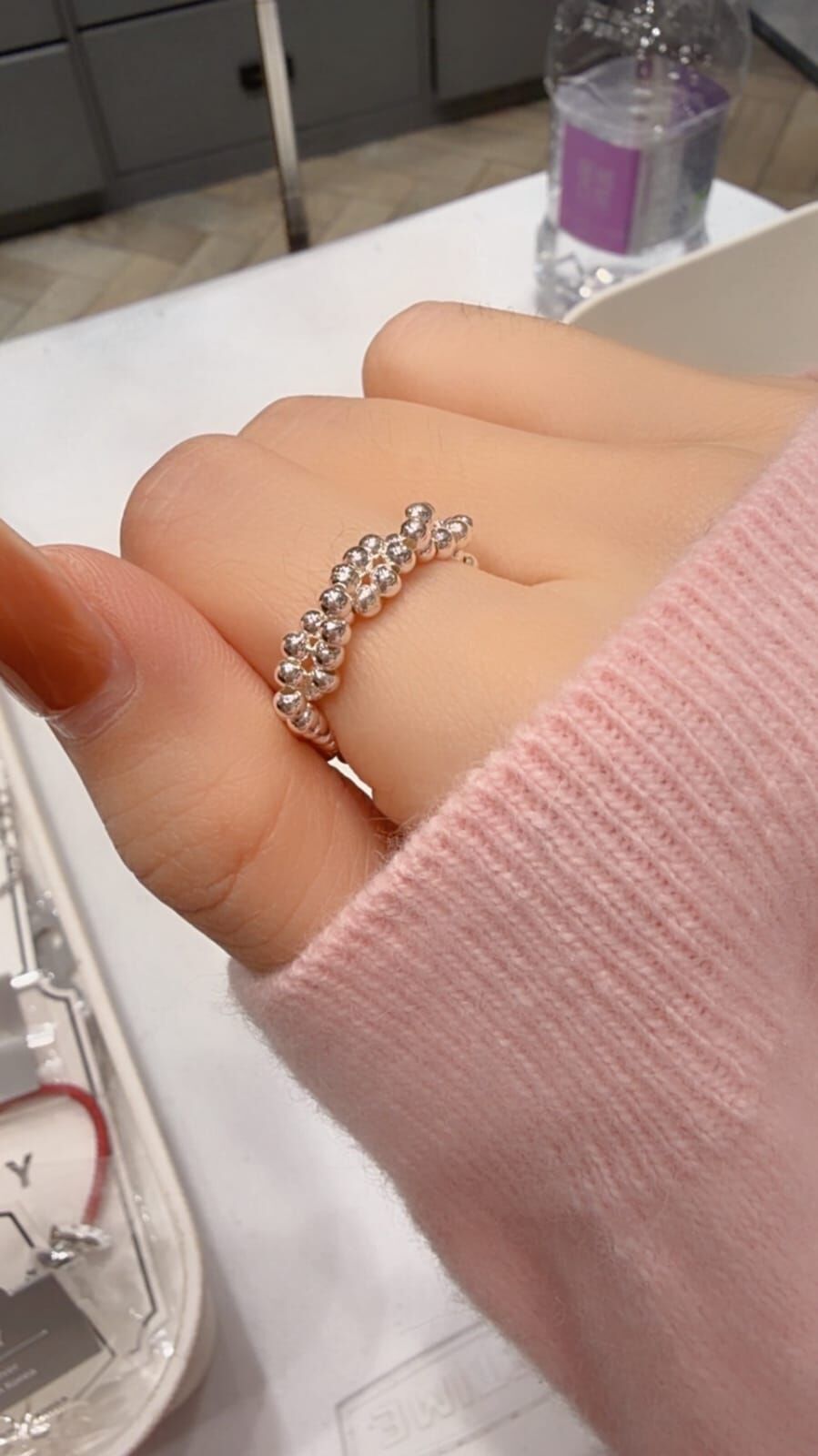 HM5155 ⚪925銀 雙層纏繞戒指