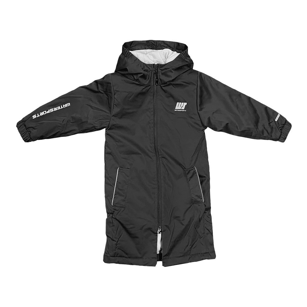 成人/兒童游泳上水鎖溫夾克 - 黑