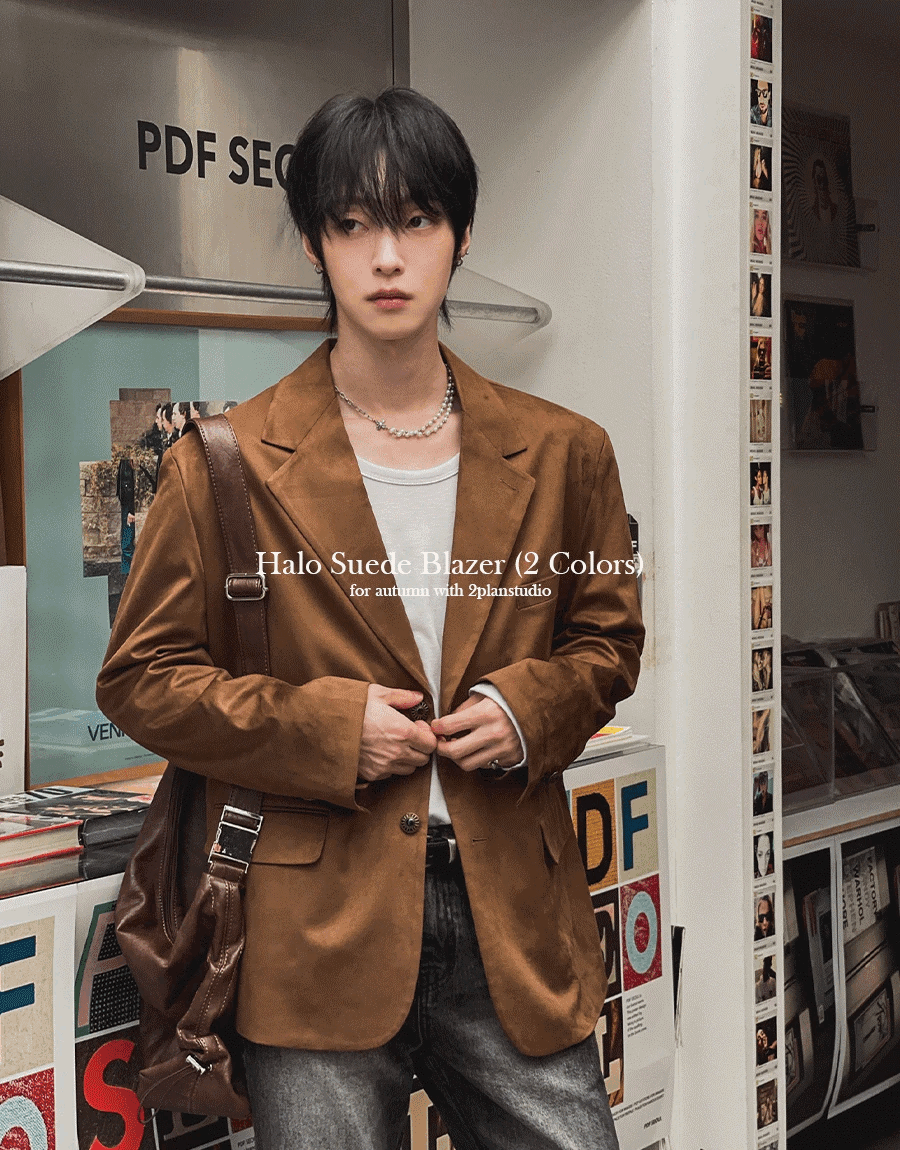 (韓國獨家特價)Veli 絨面革西裝外套