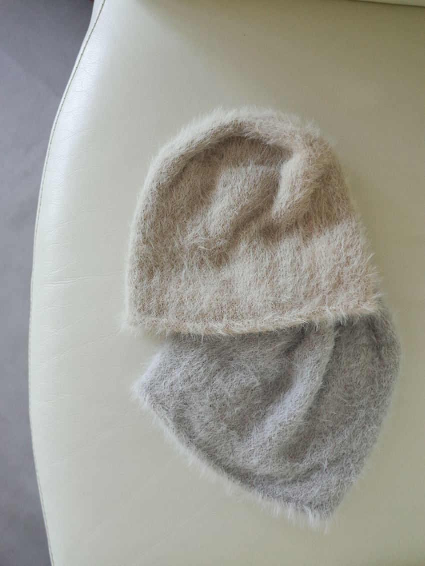 soft fluffy cotton beanie