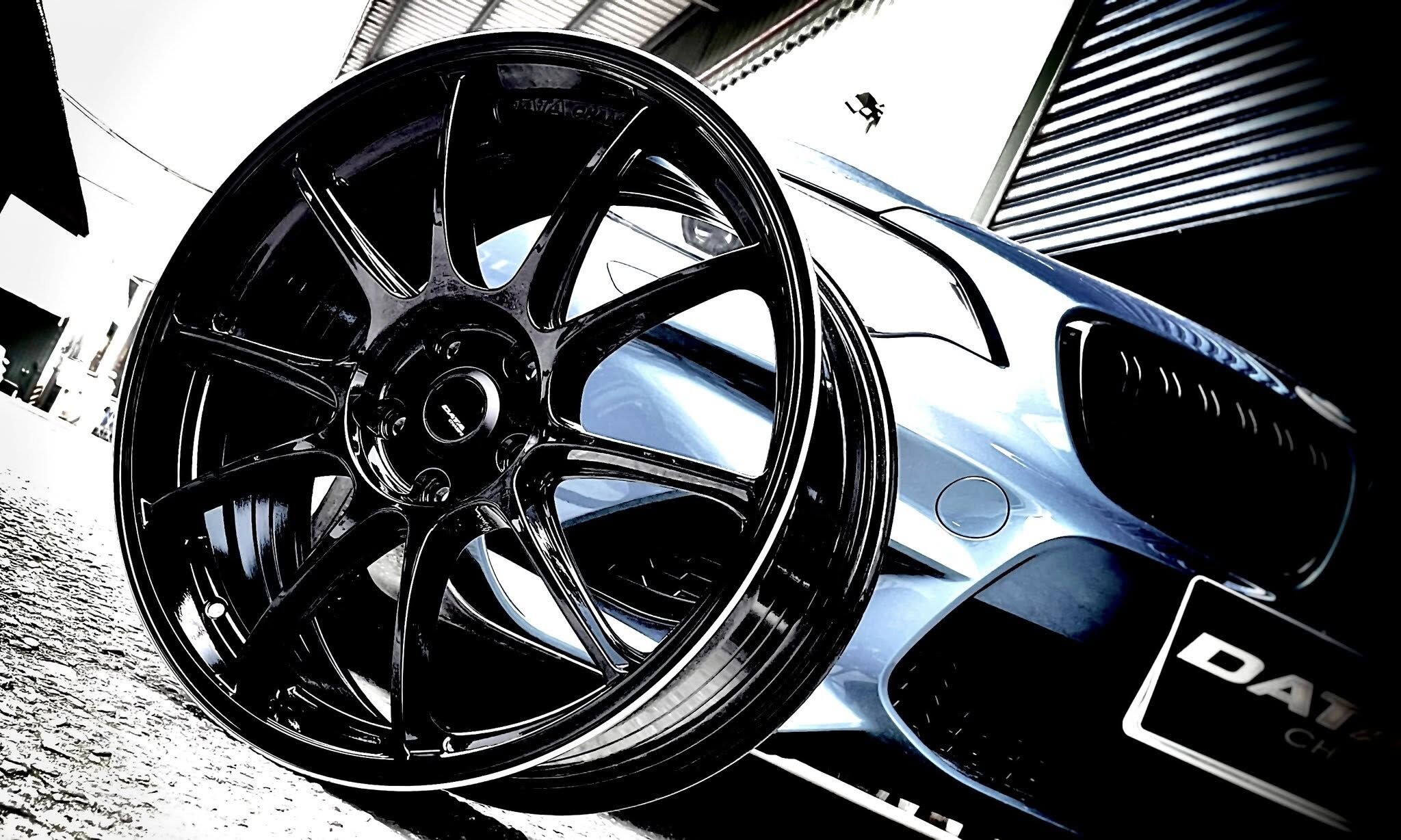 【旋壓輕量鋁圈】DATA CHAMPS WHEELS  18吋 旋壓鋁圈  SS01 亮黑色  8.5J 5/108  5/112  5/114  5/100 四入組