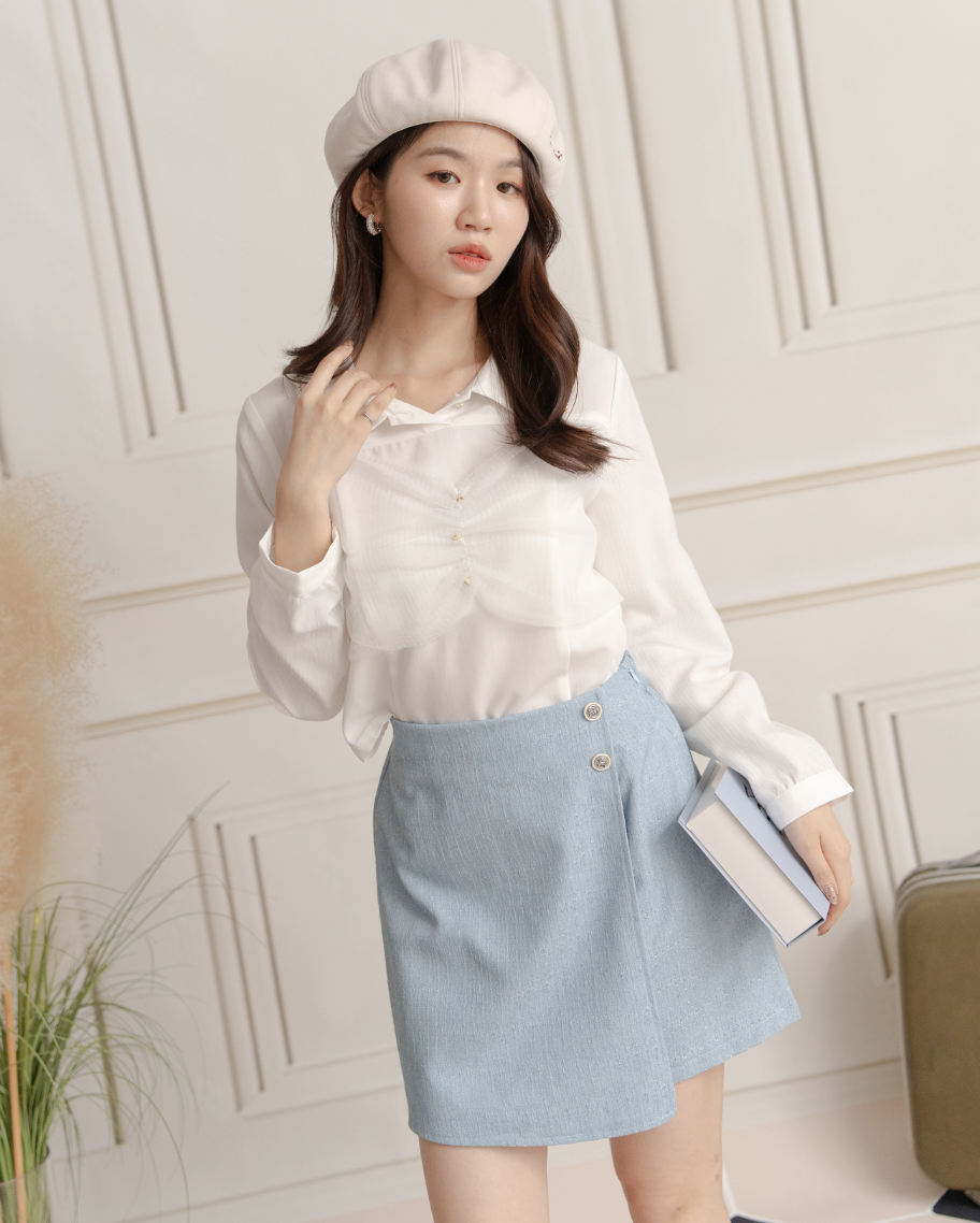 氣質小香風片裙設計短裙