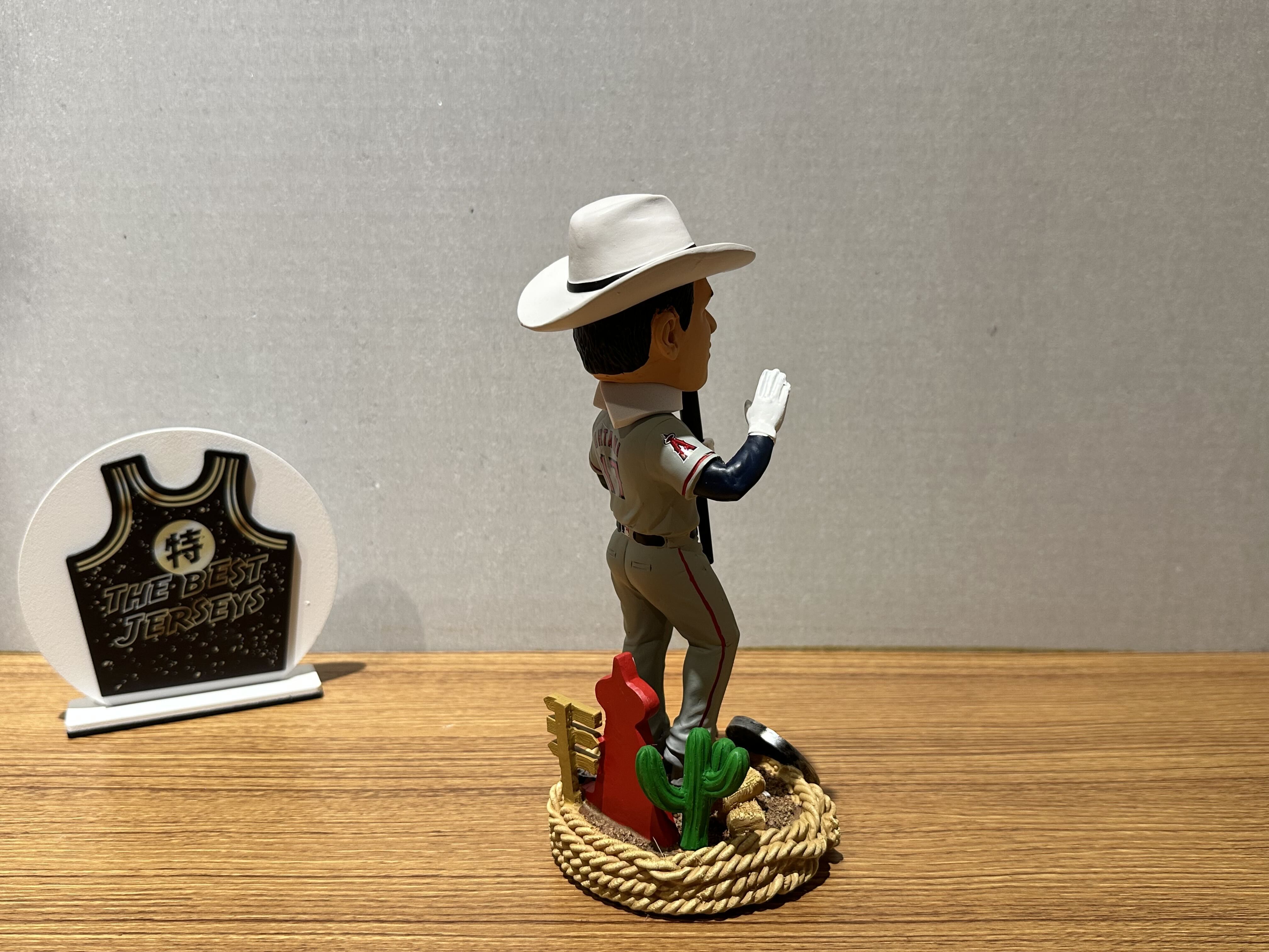 MLB公仔 Shohei Ohtani Los Angeles Angels 洛杉磯天使 灰 牛仔 公仔 Foco Bobblehead 搖頭娃娃 全新含盒裝