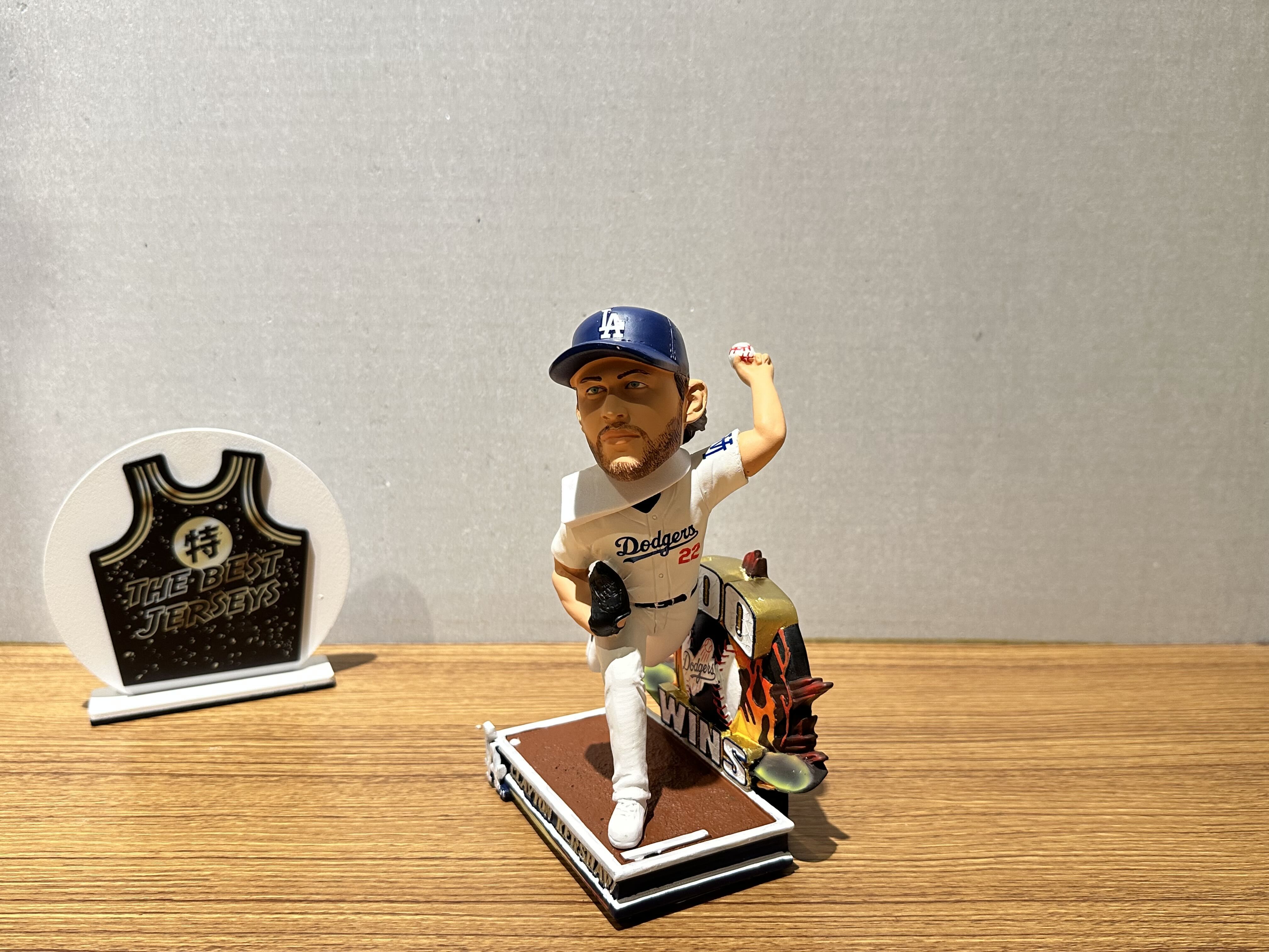 MLB公仔 Clayton Kershaw Los Angeles Dodgers 洛杉磯道奇 生涯兩百勝 公仔 Foco Bobblehead 搖頭娃娃 全新含盒裝