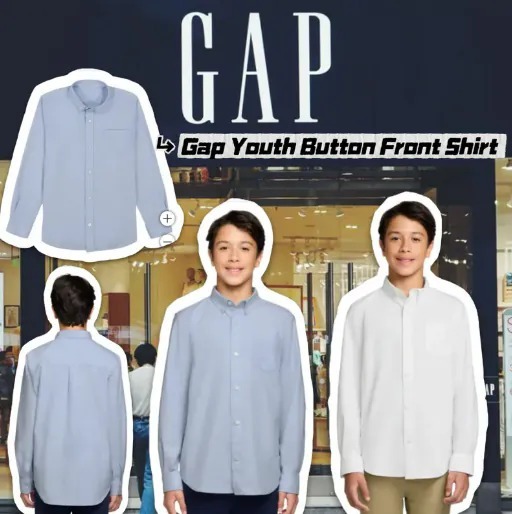 【現貨】Gap LL10219914 男童長袖恤衫