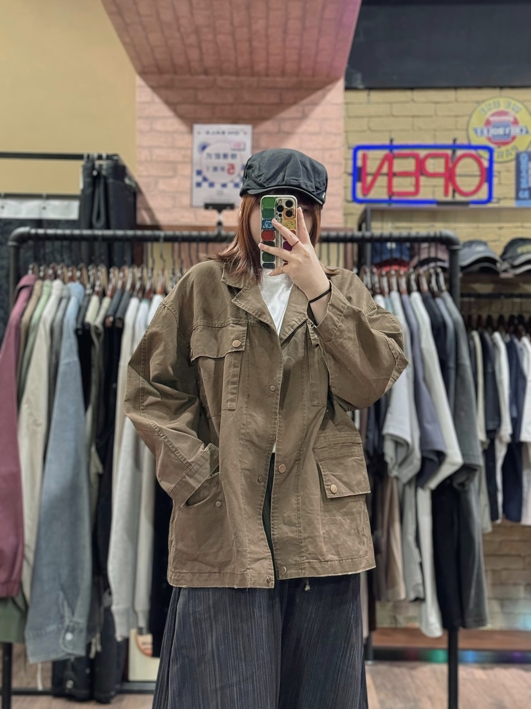 美拉德沙漠中長版外套