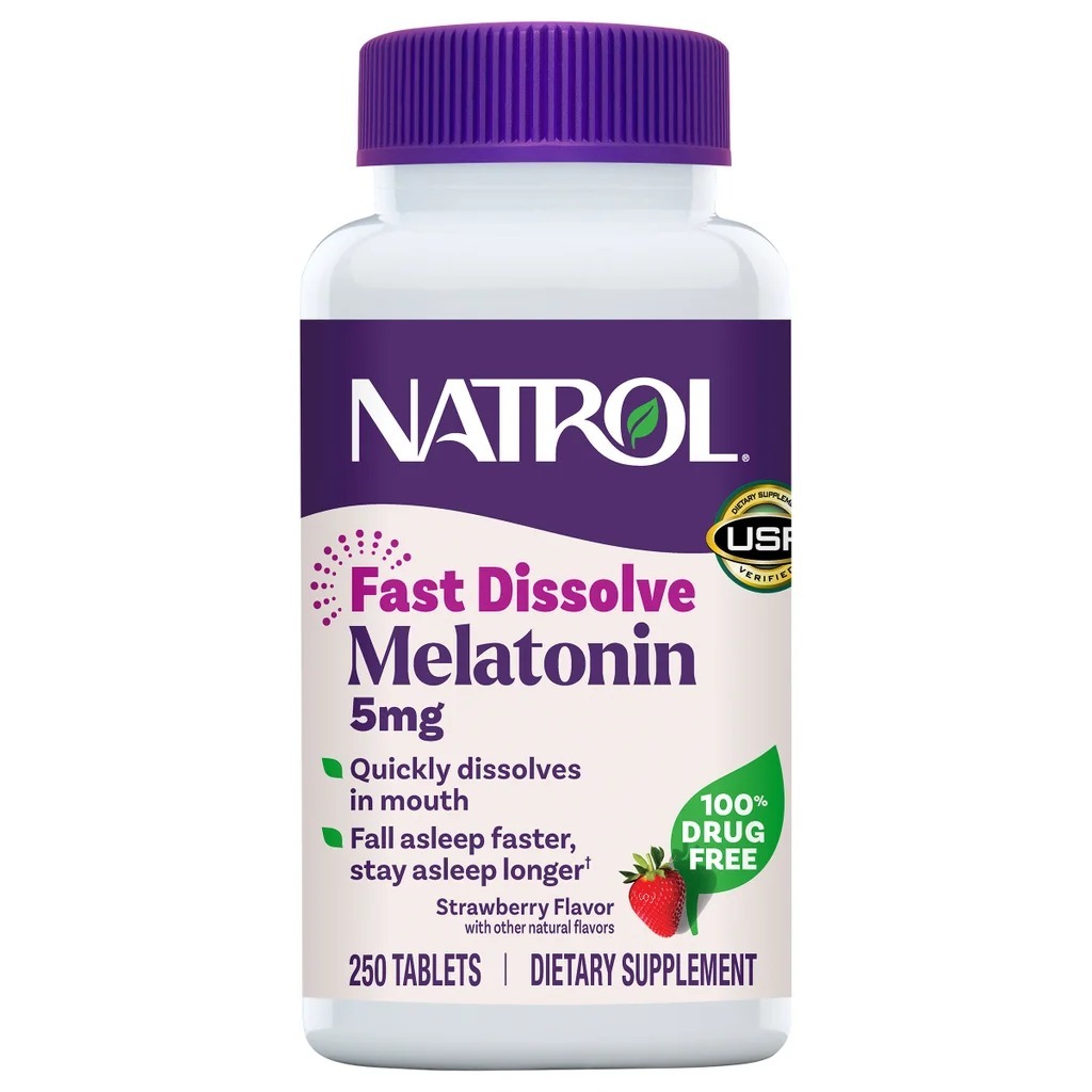 【現貨】Natrol Fast Dissolve Melatonin LL102116 速溶褪黑素250粒5mg