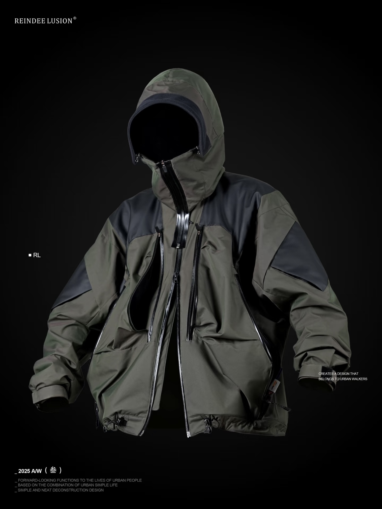 RL | REINDEE LUSION 3合1座山雕POLARTEC抓絨2L硬殼保暖外套外套