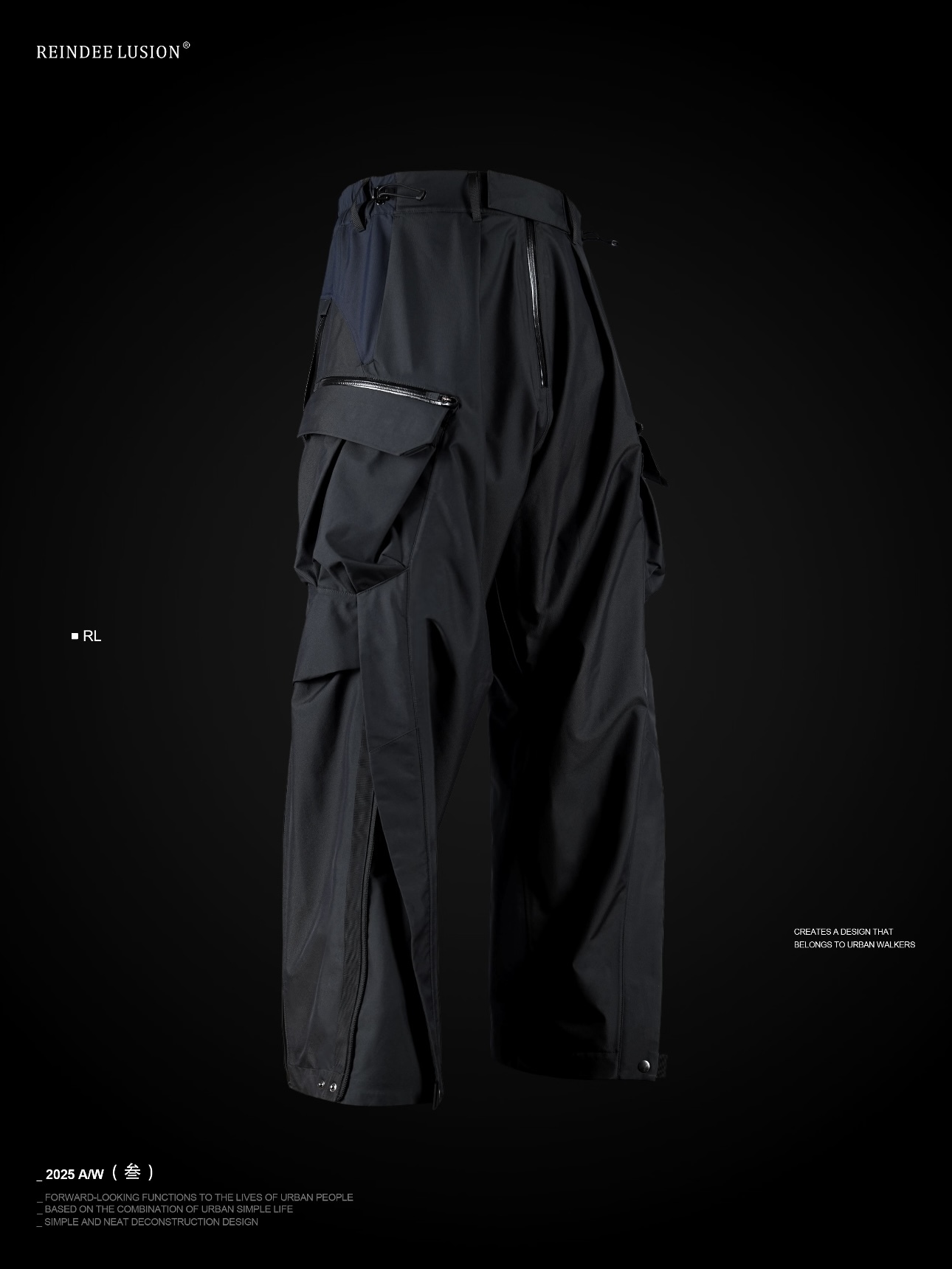 RL | REINDEE LUSION X型雙褶廓形DERMIZAX 3L硬殼防水劍道衝鋒褲 [ BLUE ]