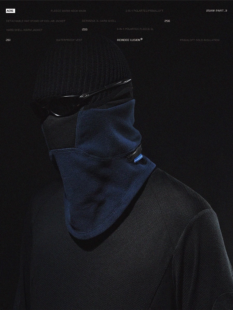 RL | REINDEE LUSION 2合1功能POLARTEC抓絨保暖透氣圍脖面罩