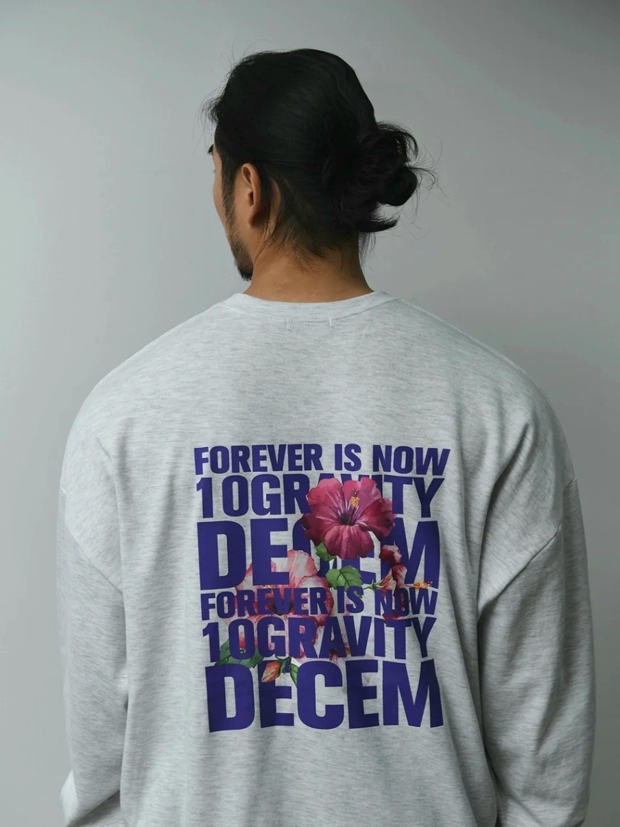 花朵寬鬆長袖T恤