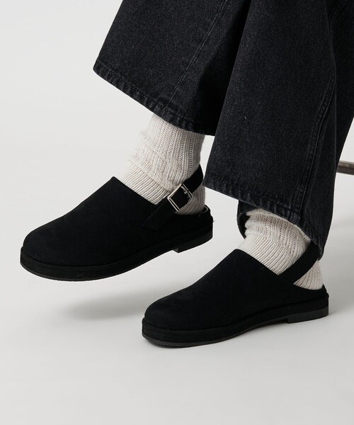 CITEN / Suede-like clog shoes