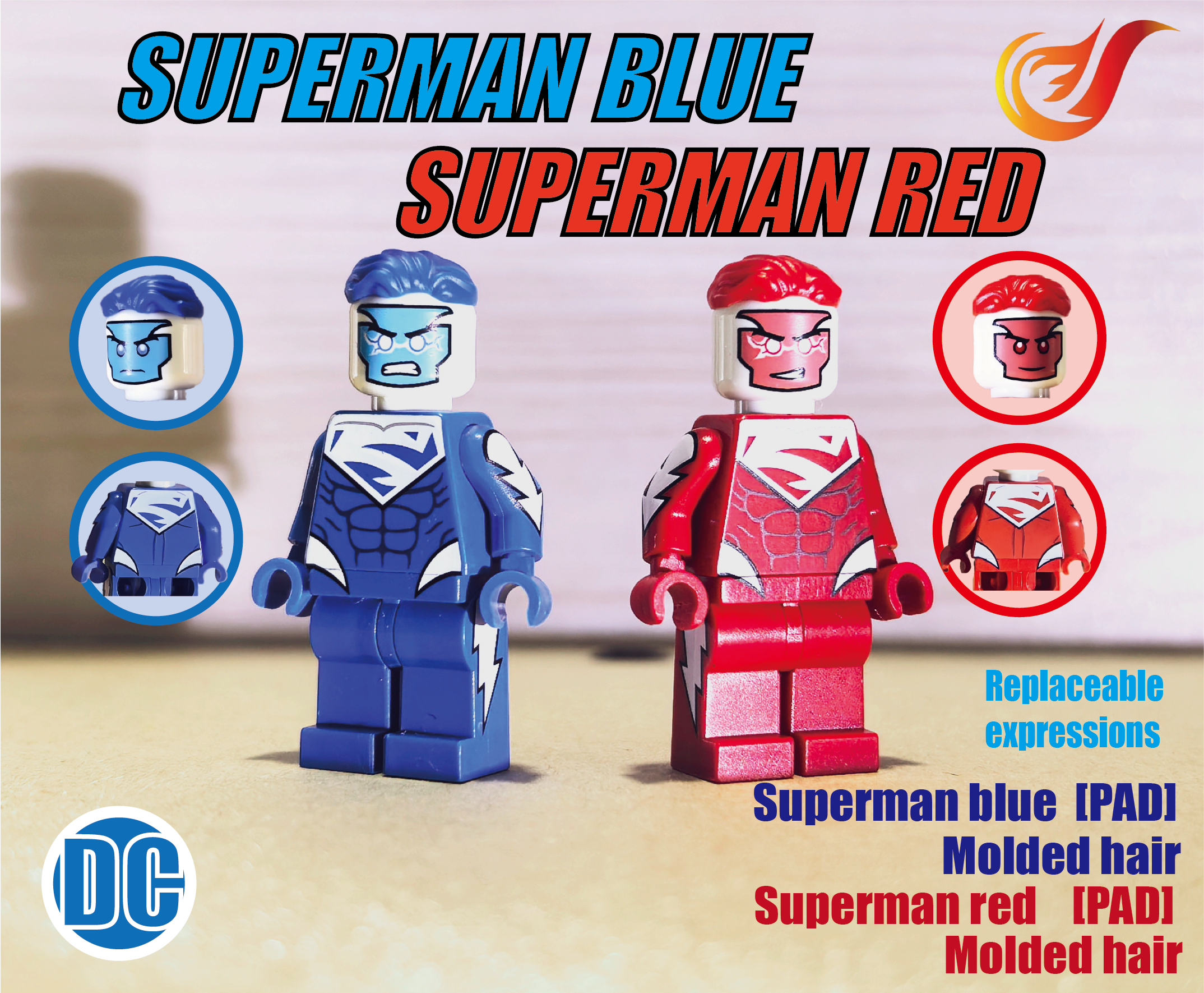 [Yiran Customs][Preorder] Superman (Red + Blue) [PADprinted]