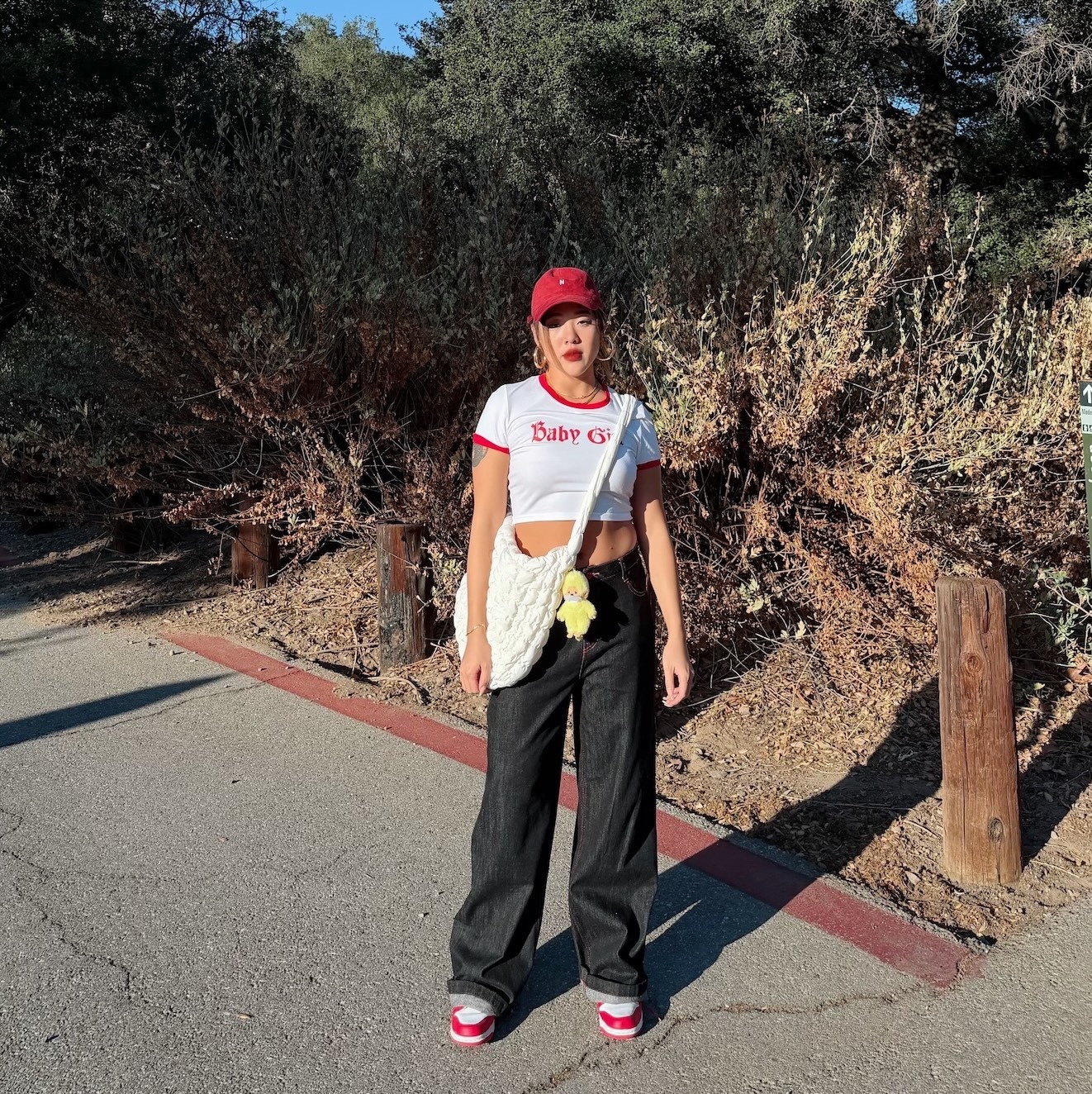 Baby Girl美式撞色圓領短Tee🍫