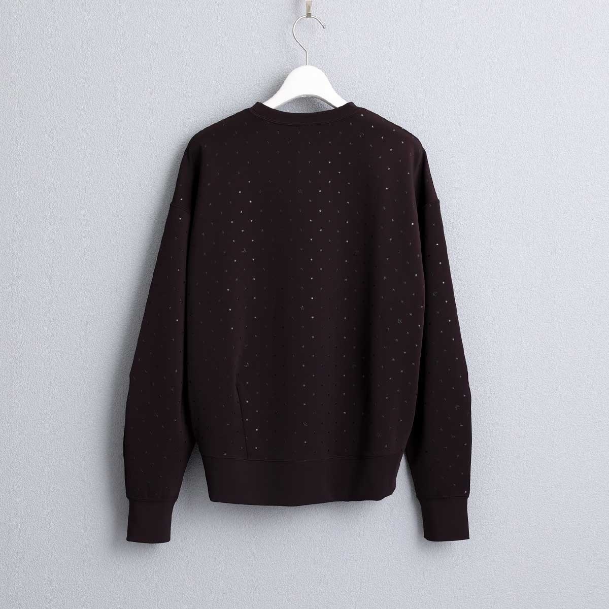 星柄側拉鍊上衣（咖啡）