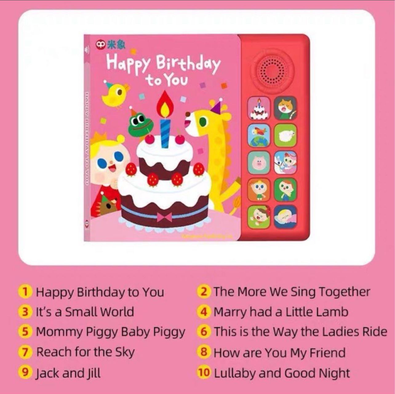 Happy Birthday to you 有聲兒歌書