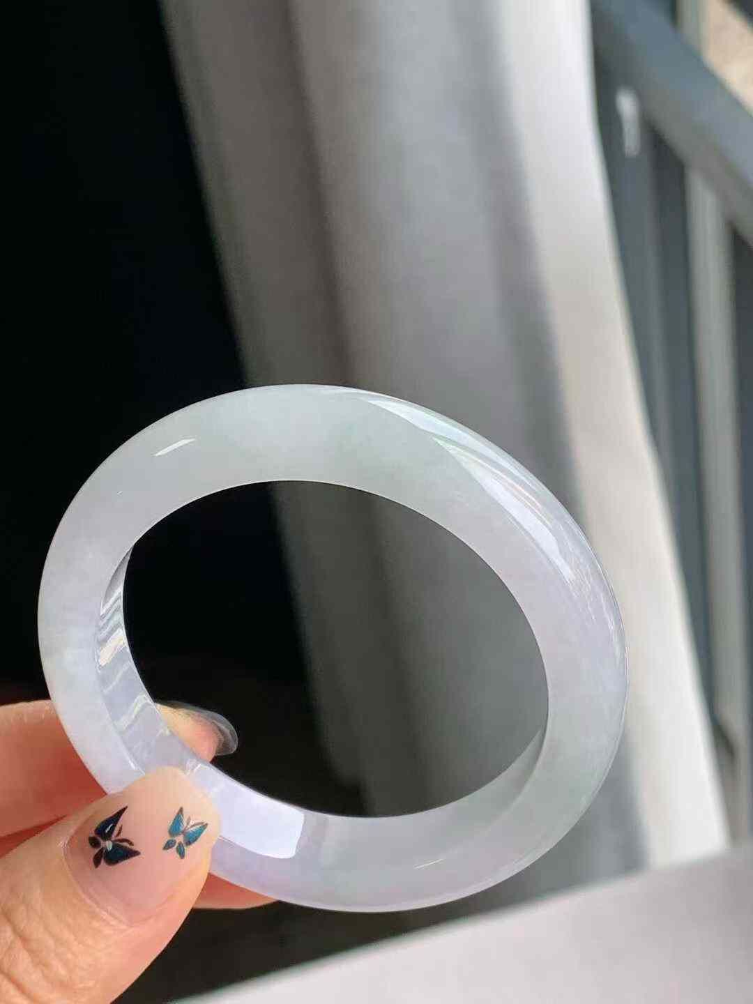 10135635 53.3mm冰紫翡翠正圈手鐲 (52-54)