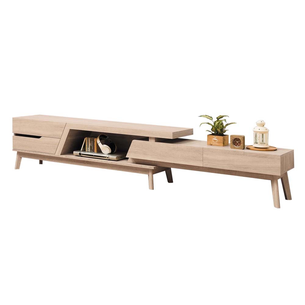 芬特6尺多功能伸縮型電視櫃/長櫃/視聽櫃